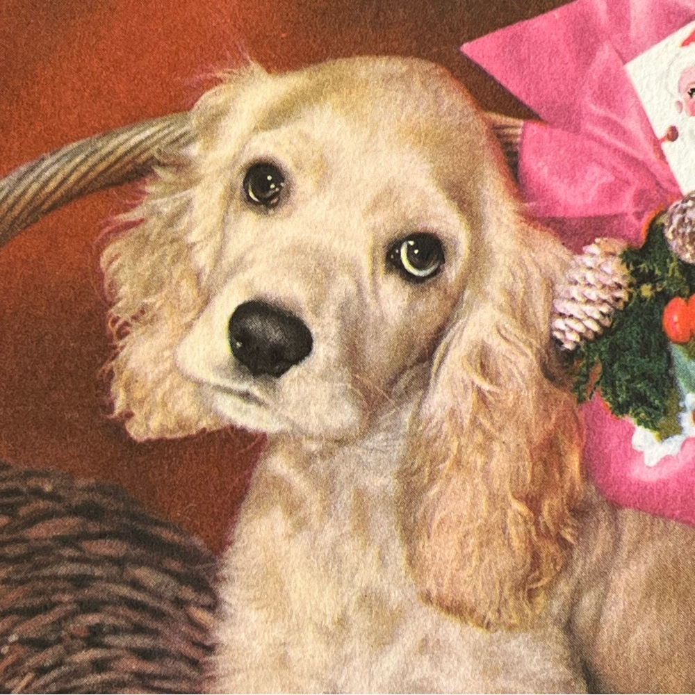 Vtg Christmas Card Coronet Magazine Subscription Gift Cocker Spaniel Dec 1952 - Picture 4 of 9